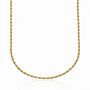 Gold Plated Twisted Rope Chain Necklace, thumbnail 1 of 7