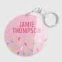 Personalised Sprinkles Design Premium Kids Bag Tag, thumbnail 1 of 4