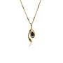 Blue Sapphire Gold Pendant, thumbnail 5 of 7