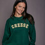 Personalised Varsity Slogan Christmas Sweatshirt, thumbnail 3 of 9