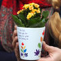 Rainbow Tree Personalised Teacher Plant Pot Gift, thumbnail 1 of 2
