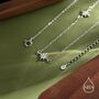 Starburst Cz Necklace In Sterling Silver, thumbnail 6 of 12