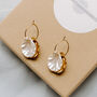 Shell Charm Hoop Earrings, thumbnail 1 of 2