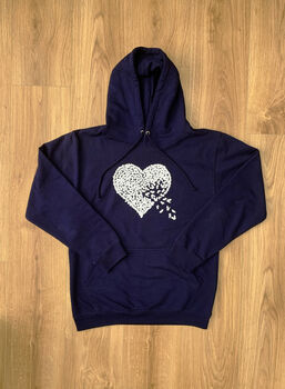 White Butterfly Heart Hoodie, 4 of 4