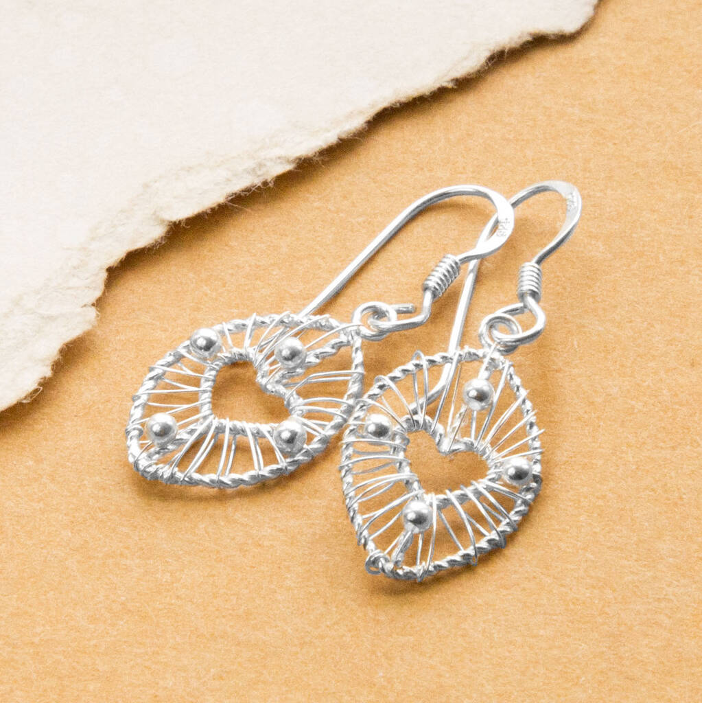 silver delicate earrings