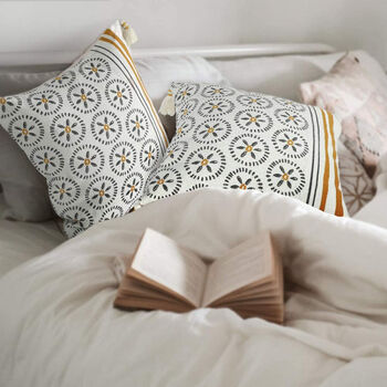Boho Cotton Pillowcase Cushion Cover, 6 of 10