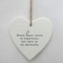 Every Love Story Valentine's Day Hanging Ceramic Heart, thumbnail 2 of 3