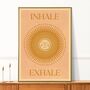‘Inhale Exhale’, Bohemian Sun, Wellness Art Print, thumbnail 1 of 6