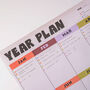 Large A1 Portrait Wall Planner | Year At A Glance, thumbnail 3 of 4