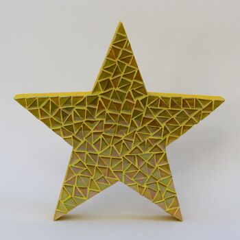 Handmade Star Mosaic Ornament, 4 of 9
