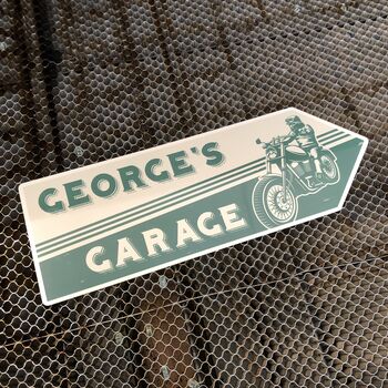 Vintage Style Motorcycle Garage Sign, 5 of 5