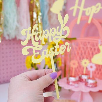 Hoppy Easter Cake Topper With Bunny Ears, 5 of 7
