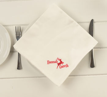 Personalised Napkins For Christmas, 2 of 2