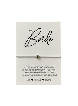 Bride Wish Bracelet | Gift For Bride | Bride Present, 8 of 8