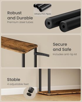Multi Tier Storage Shelf Standing Shelving Unit Rack, 4 of 6