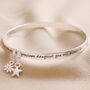 'Daughter' Meaningful Word Bangle, thumbnail 6 of 7