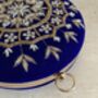 Royal Blue Velvet Bangle Clutch Bag, thumbnail 6 of 8