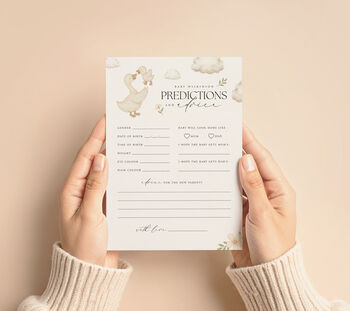 Personalised Baby Shower Predictions And Advice Cards, 2 of 2