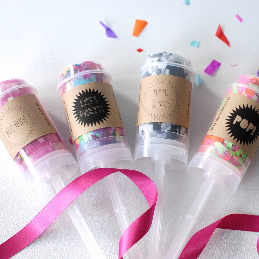 Party Confetti Pop By Pops Of Colour | notonthehighstreet.com
