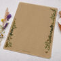A4 Kraft Letter Writing Paper With Botanical Foliage, thumbnail 3 of 4