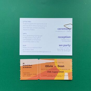 Fun Colourful Wedding Invitation, 4 of 8