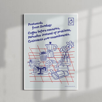 Postcards From Sunday Matte Art Print, 5 of 6