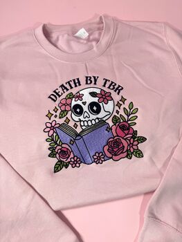 Death By Tbr Embroidered Sweatshirt, 2 of 5