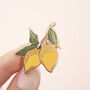Lemon Enamel Pin Badge, thumbnail 8 of 8