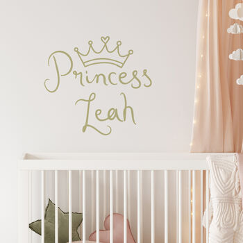 Personlaised Prince Or Prince Name Wall Sticker, 8 of 8