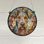 Airedale Terrier Stained Glass Effect Suncatcher, thumbnail 1 of 3