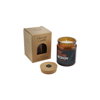 Brown Jar Candle • 'Post Cycling Recovery” • Scented Candle • Home Decor • Cyclist • Adventure • Gift For Her • Gift For Him • Gift Box, 2 of 2