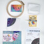 Space Tea Embroidery Kit, thumbnail 8 of 9