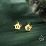 Sterling Silver Tiny Cauldron Stud Earrings, thumbnail 6 of 12