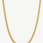 Gold Or Silver Unisex 1mm Thin Curb Chain Necklace, Christmas Jewellery Gift, thumbnail 5 of 6