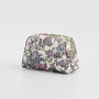 Hydrangea Small Quilted Makeup Bag, thumbnail 3 of 7