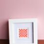 Love You Mum Checkerboard Mini Art Print, thumbnail 5 of 11