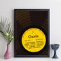 Personalised Record Label Print Top Ten Music Gift, thumbnail 6 of 12