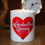 Personalised Wonderful Heart Candle, thumbnail 1 of 3