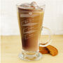 Personalised Heart Banner Latte Glass, thumbnail 2 of 9