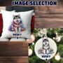 Personalised Husky In Christmas Lights, thumbnail 2 of 10