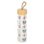 Floral Bug Print Glass Water Bottle, thumbnail 4 of 4