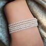 Sterling Silver Beaded Stacking Bracelets, thumbnail 1 of 9