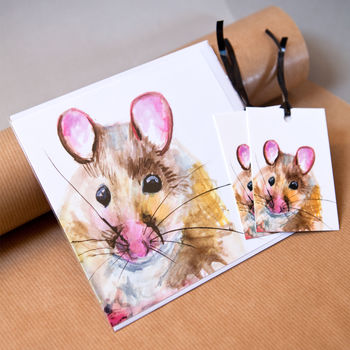 Inky Mouse Gift Tags, 3 of 3