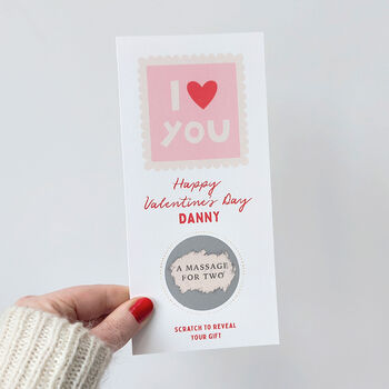 Personalised Valentine’s Day Scratch To Reveal Gift Card, 2 of 6