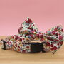 Poppy Floral Dog Collar, Bow And Lead Set, thumbnail 10 of 12