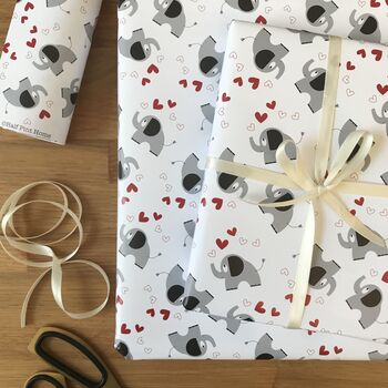 Elephant Wrapping Paper Or Gift Wrap Set, 8 of 12