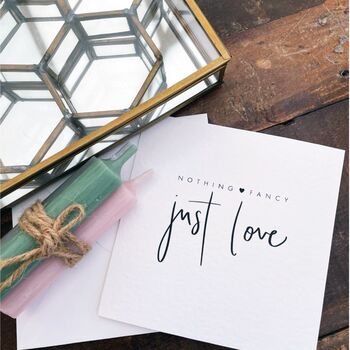 Personalised 'Just Love' Card, 3 of 4