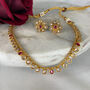 Sita Pink And Gold Kundan Choker Set, thumbnail 1 of 3