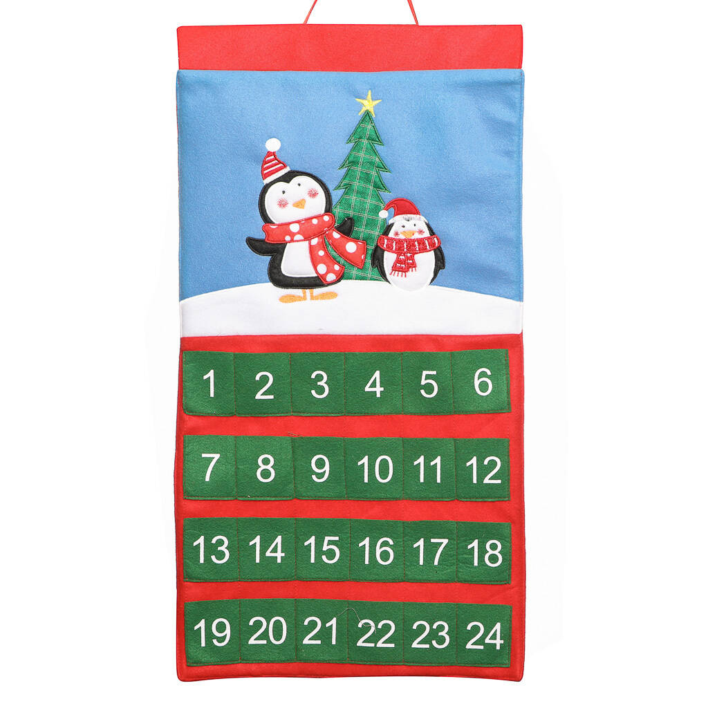 Personalised Children's Penguin Friends Advent Calendar By Dibor