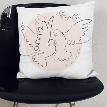 Personalised Matisse Inspired Wedding Cushion, 2 of 4